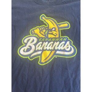 Savannah Bananas Baseball Team Short Sleeve Graphic Shirt Blue Cotton 3XL A3